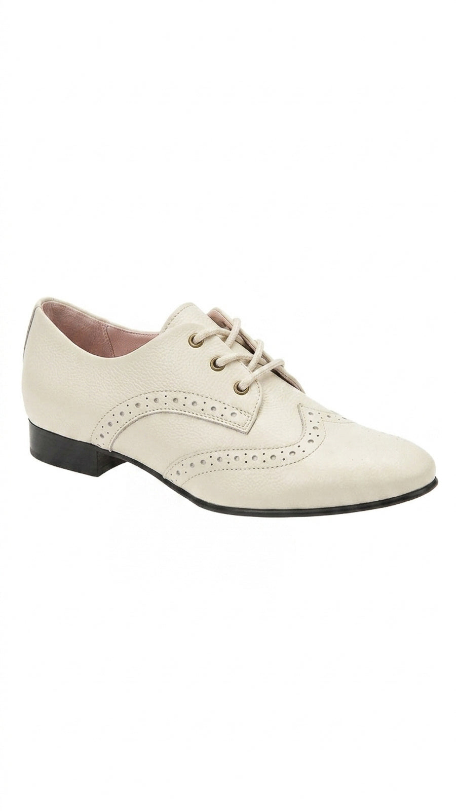 Sapato feminino Oxford em couro detalhes 0211