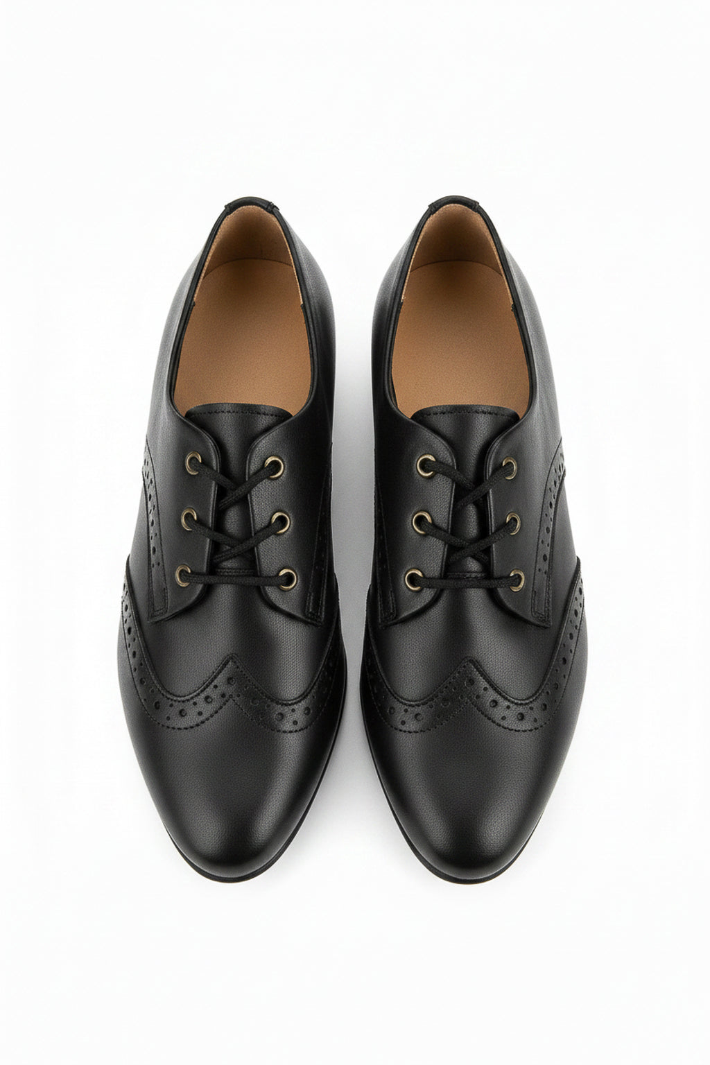 Sapato feminino Oxford em couro detalhes 0211
