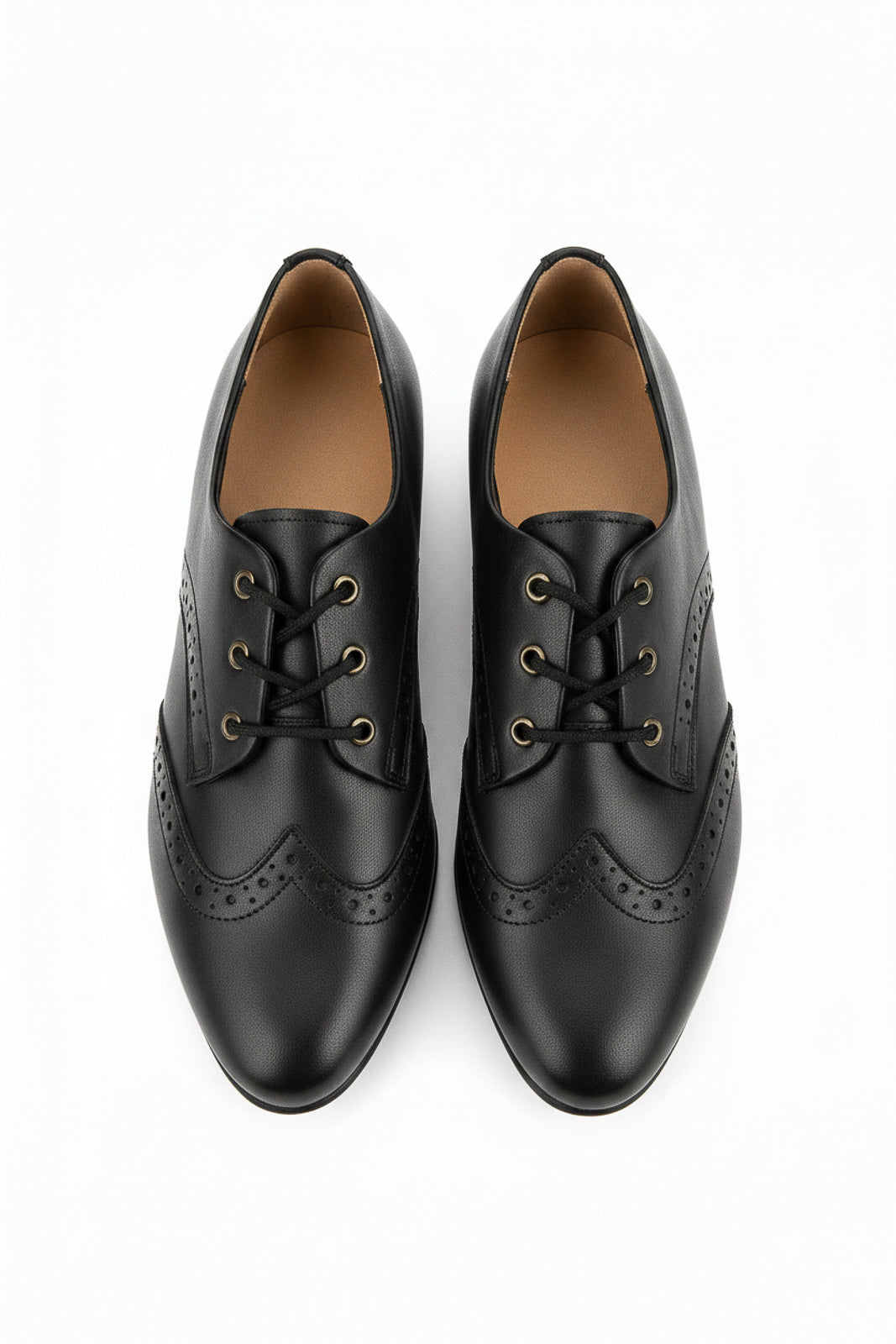 Sapato feminino Oxford em couro detalhes 0211