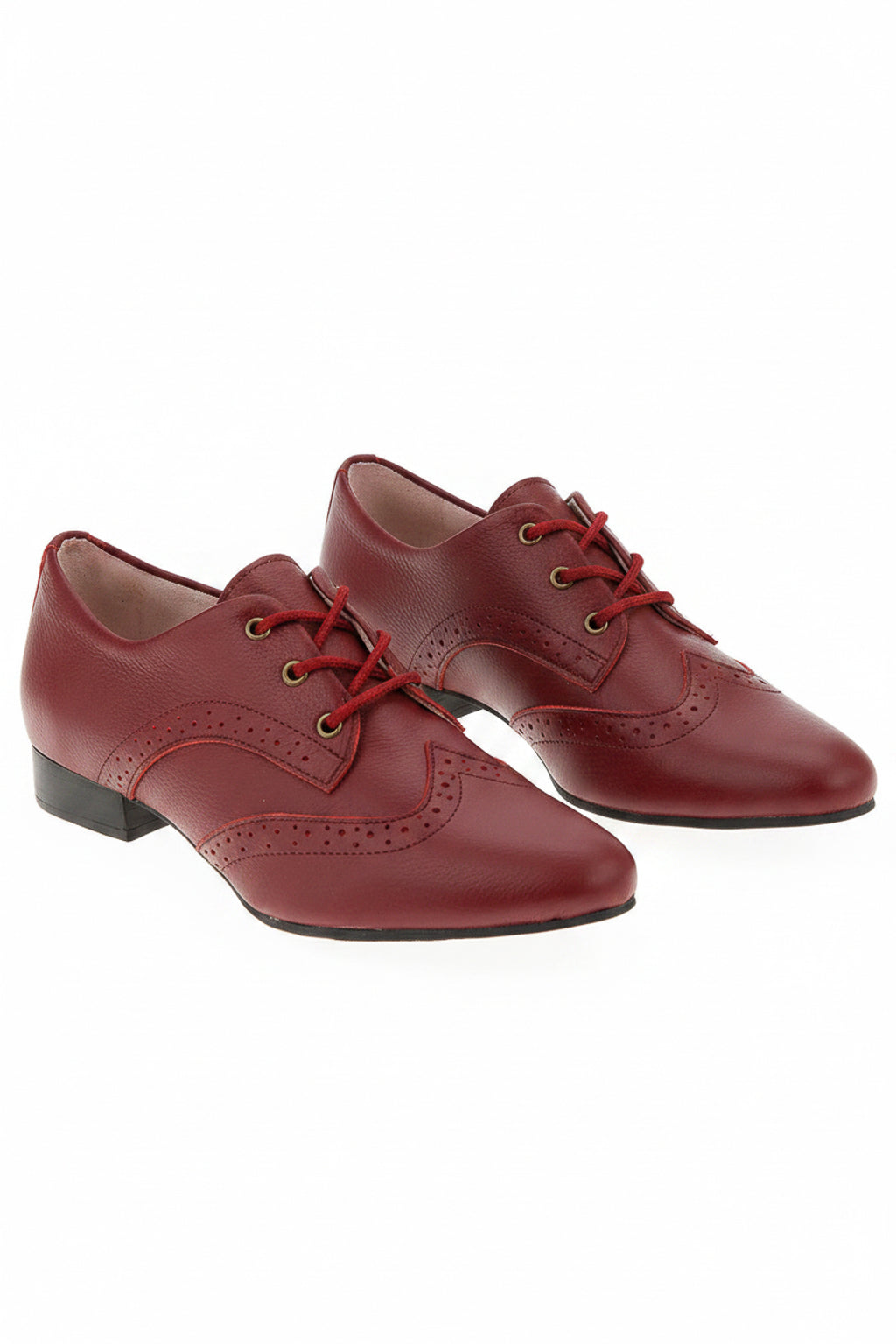 Sapato feminino Oxford em couro detalhes 0211