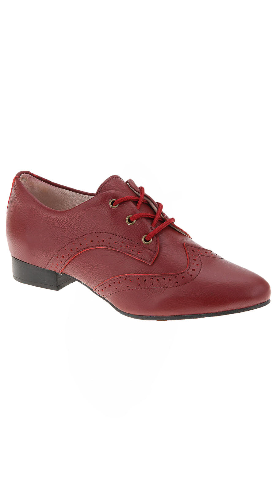 Sapato feminino Oxford em couro detalhes 0211