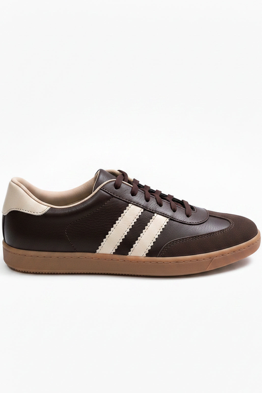 Tênis feminino de couro retrô 0350