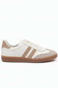 Tênis feminino de couro retrô 0350