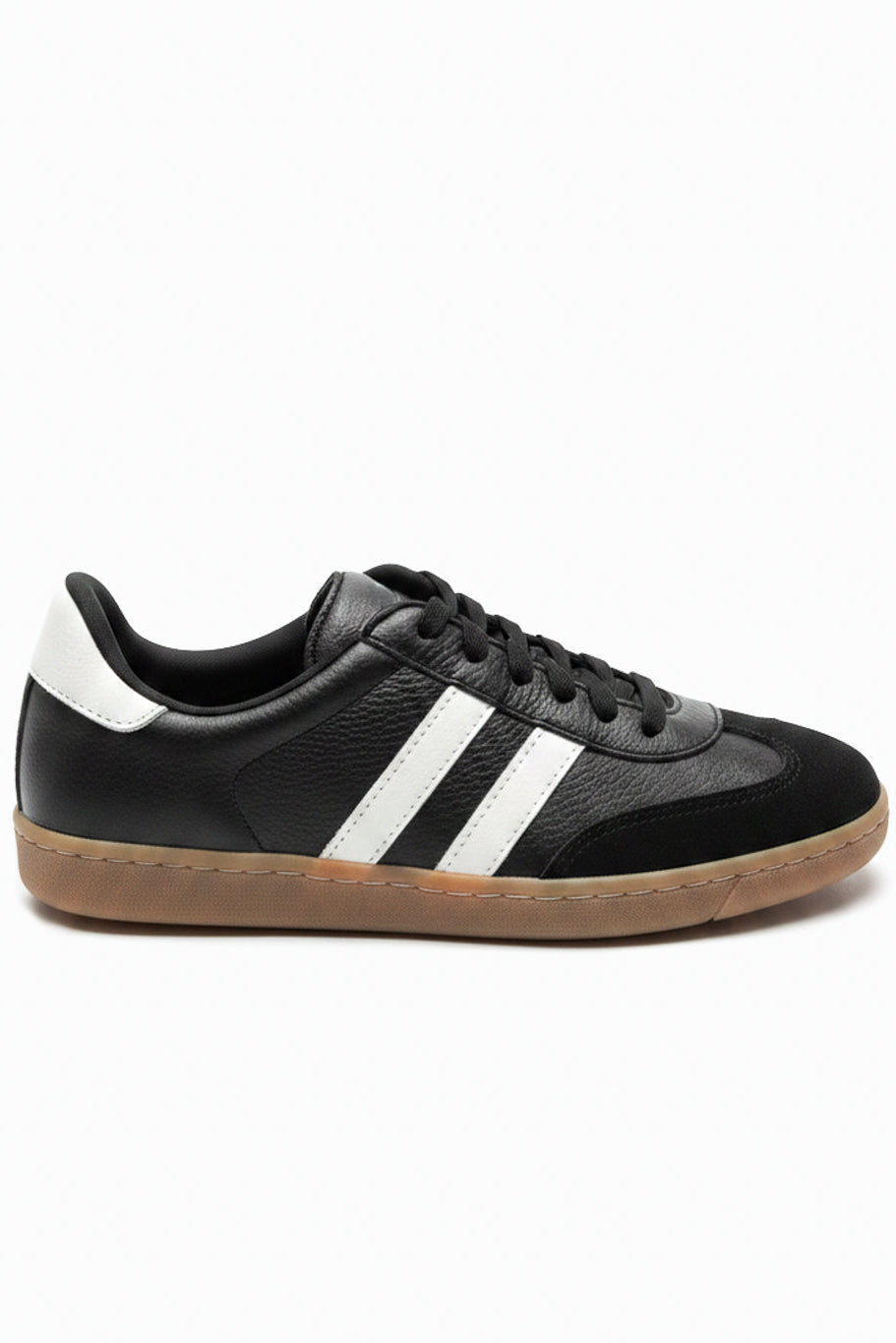 Tênis feminino de couro retrô 0350