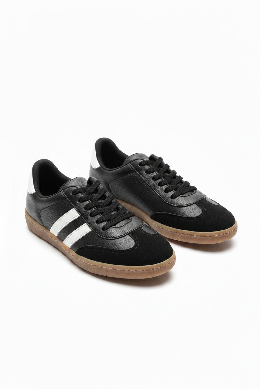 Tênis feminino de couro retrô 0350