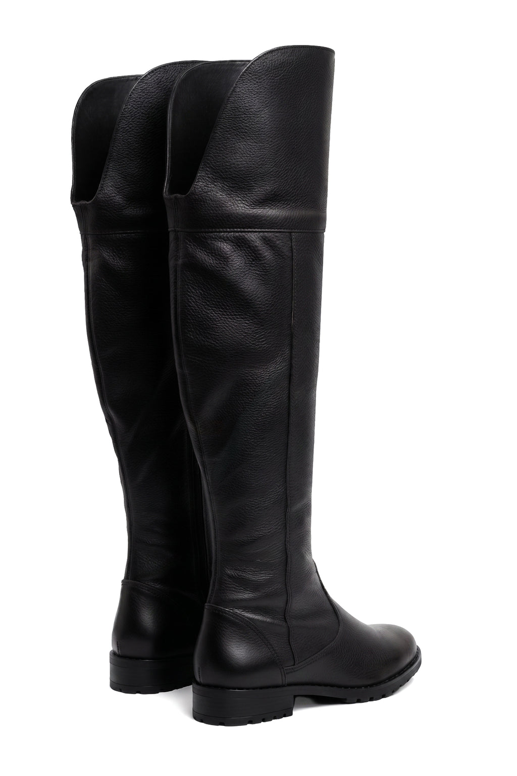 Bota de couro over cano longo feminina 7514