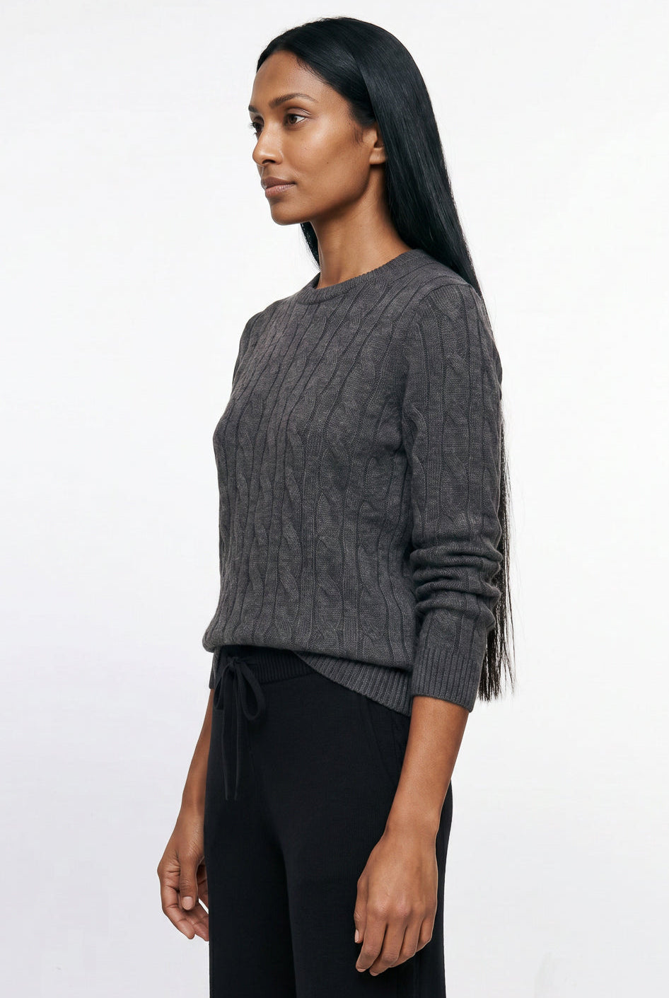 Blusa feminina malha tricot modal trançada 61909