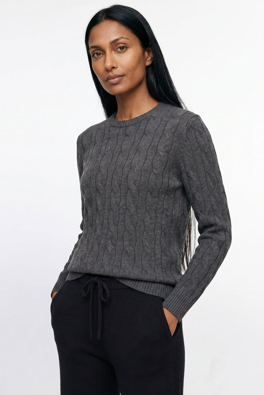 Blusa feminina malha tricot modal trançada 61909