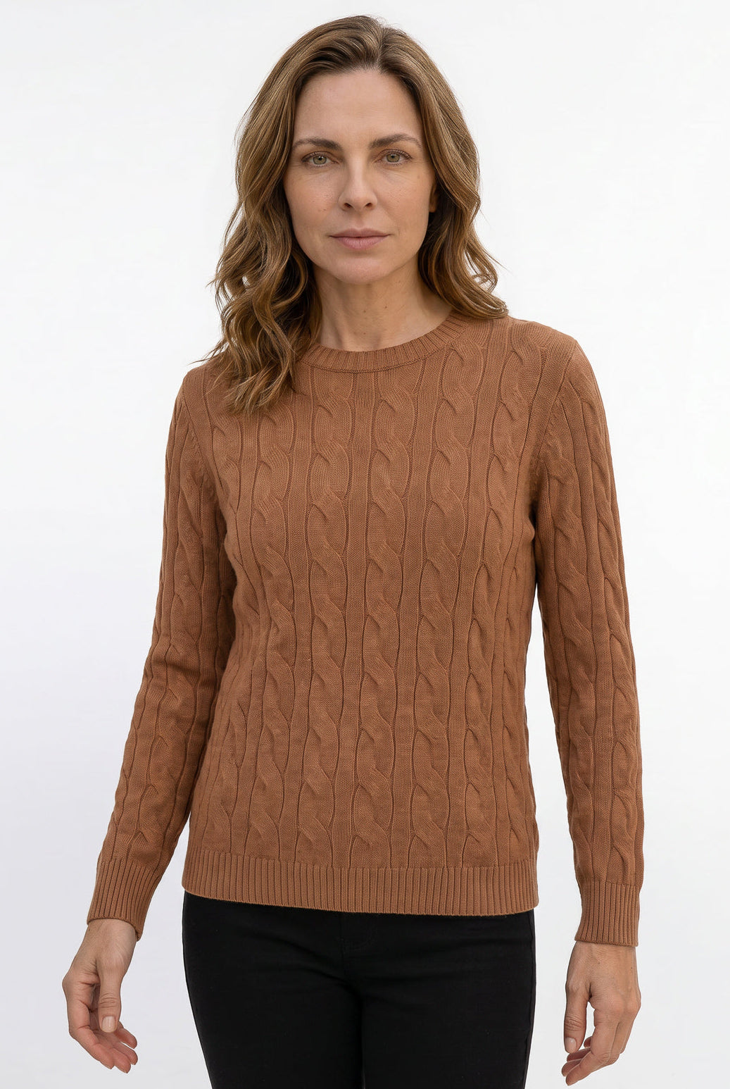 Blusa feminina malha tricot modal trançada 61909