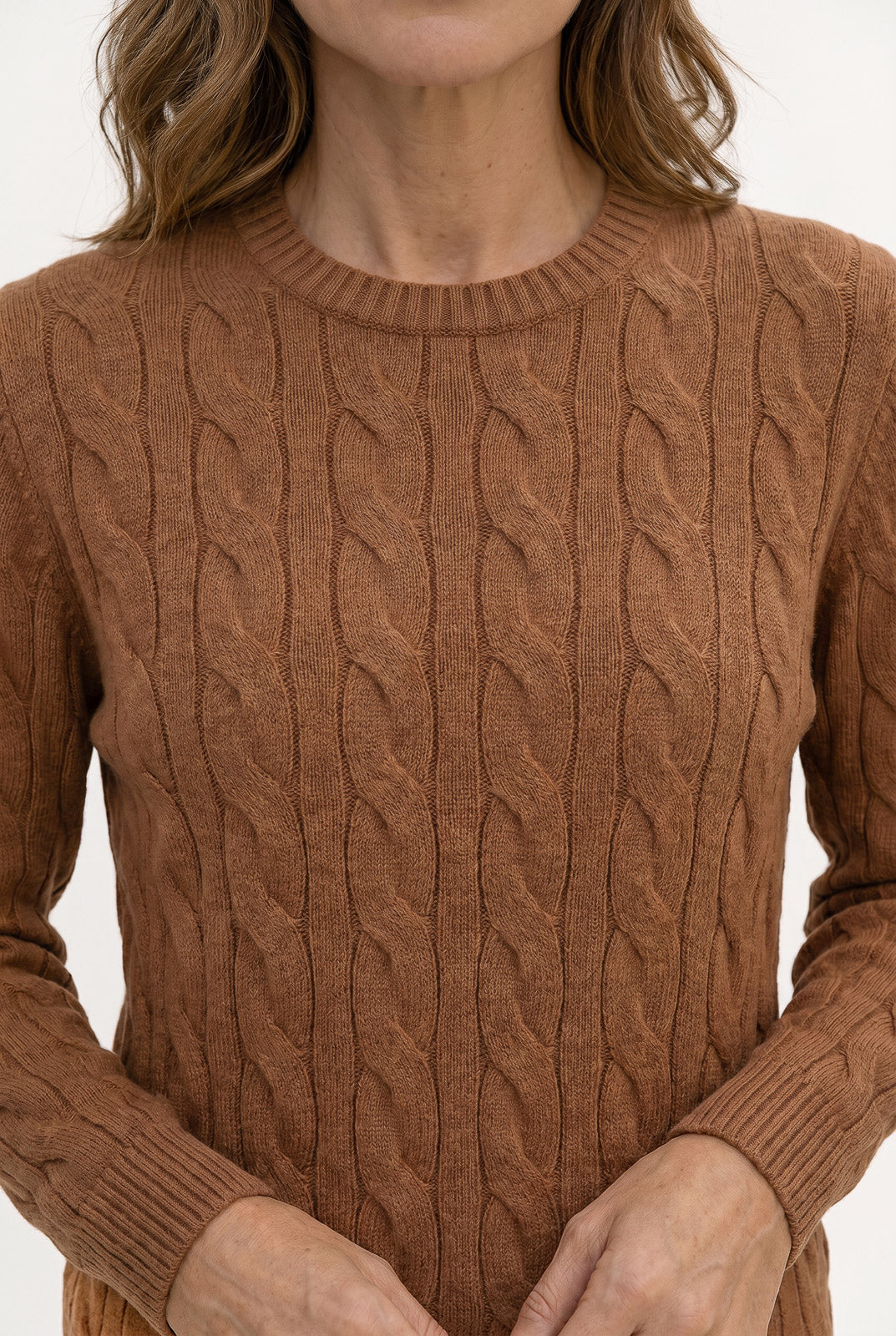 Blusa feminina malha tricot modal trançada 61909