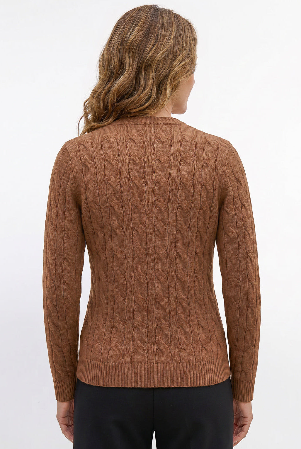 Blusa feminina malha tricot modal trançada 61909