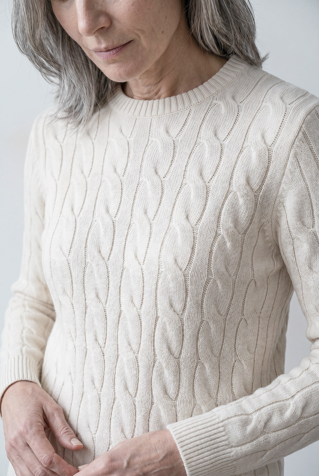 Blusa feminina malha tricot modal trançada 61909