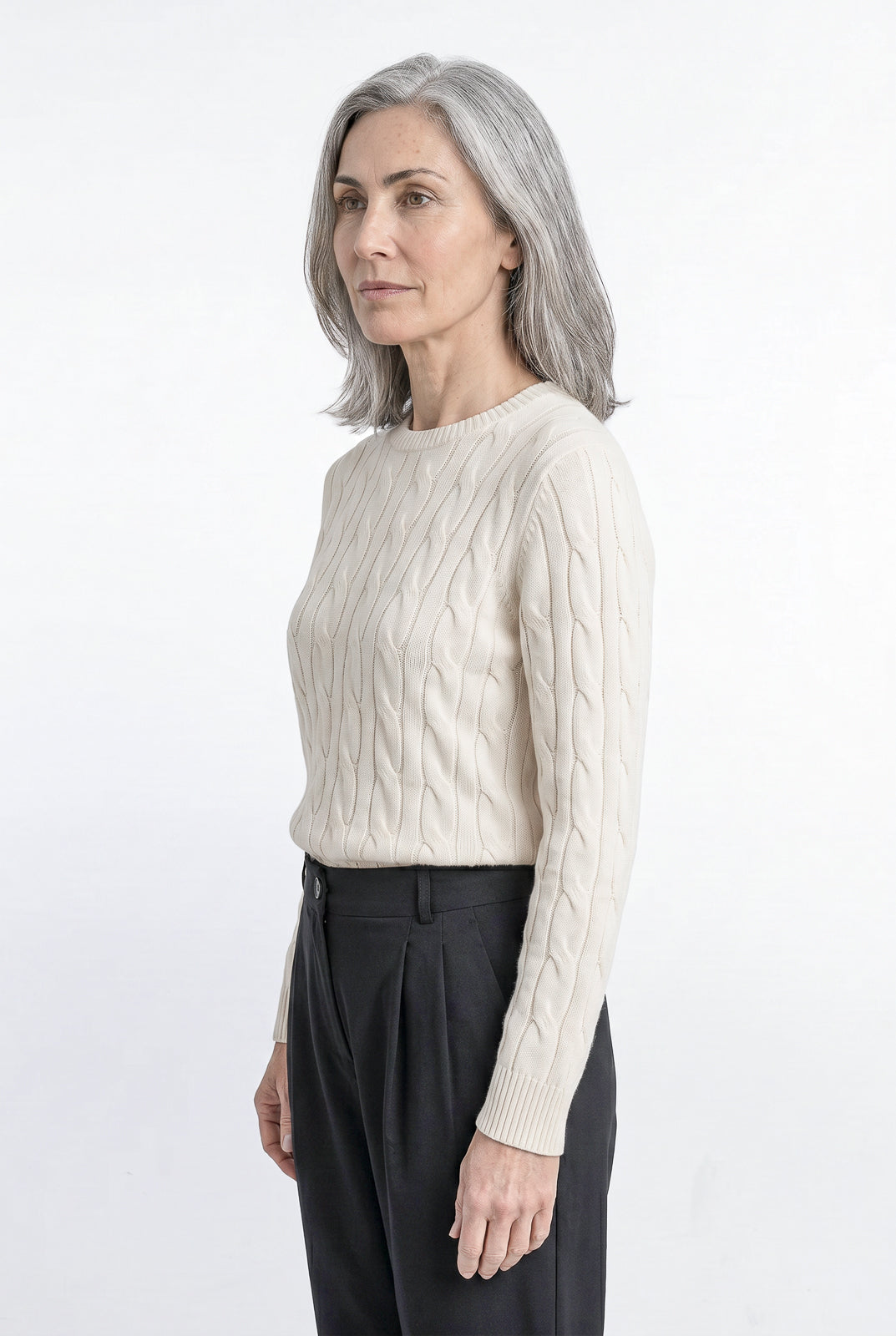 Blusa feminina malha tricot modal trançada 61909