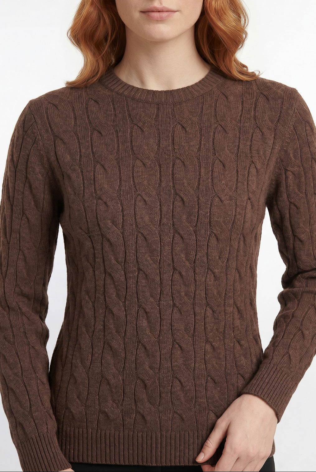 Blusa feminina malha tricot modal trançada 61909