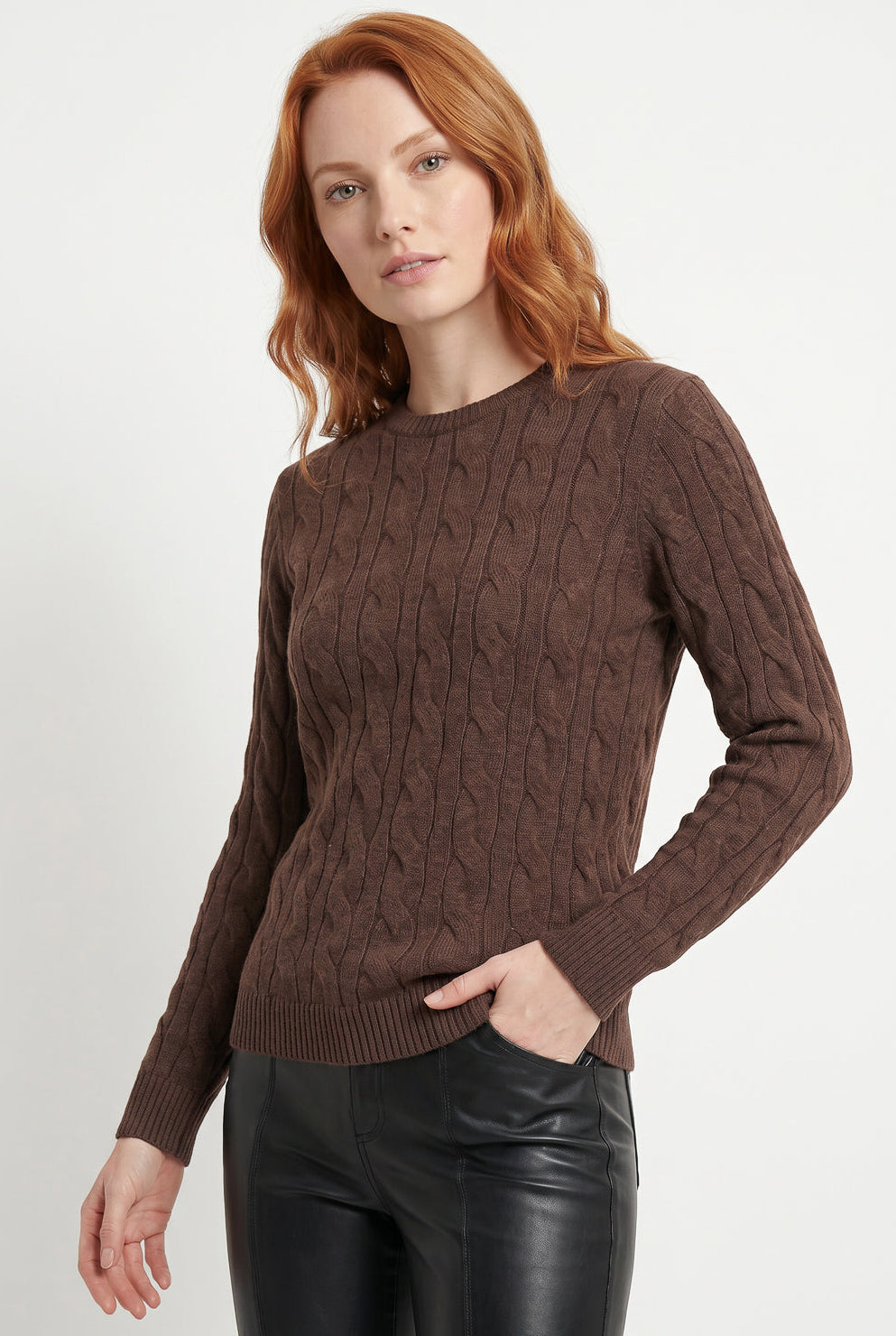 Blusa feminina malha tricot modal trançada 61909