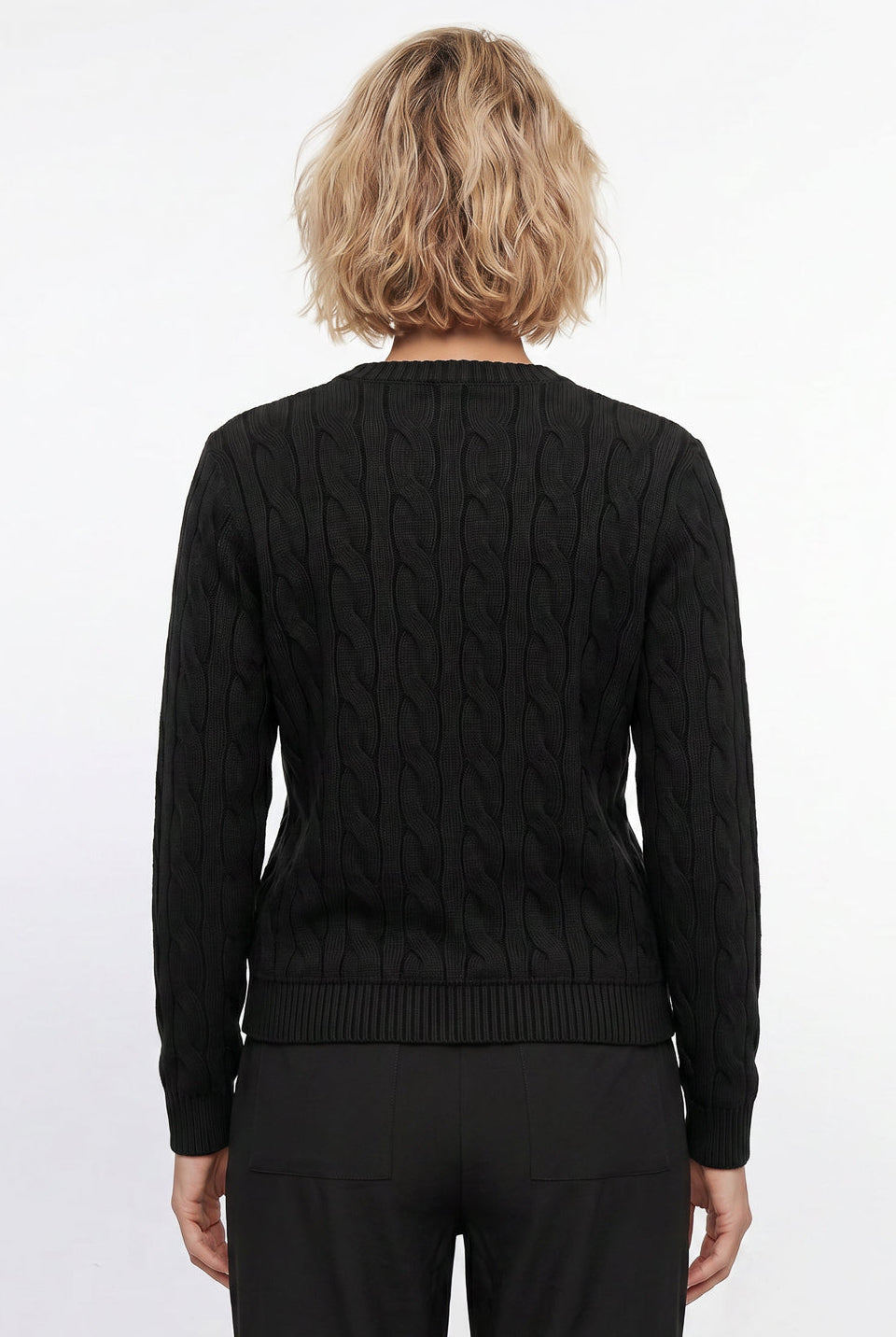 Blusa feminina malha tricot modal trançada 61909
