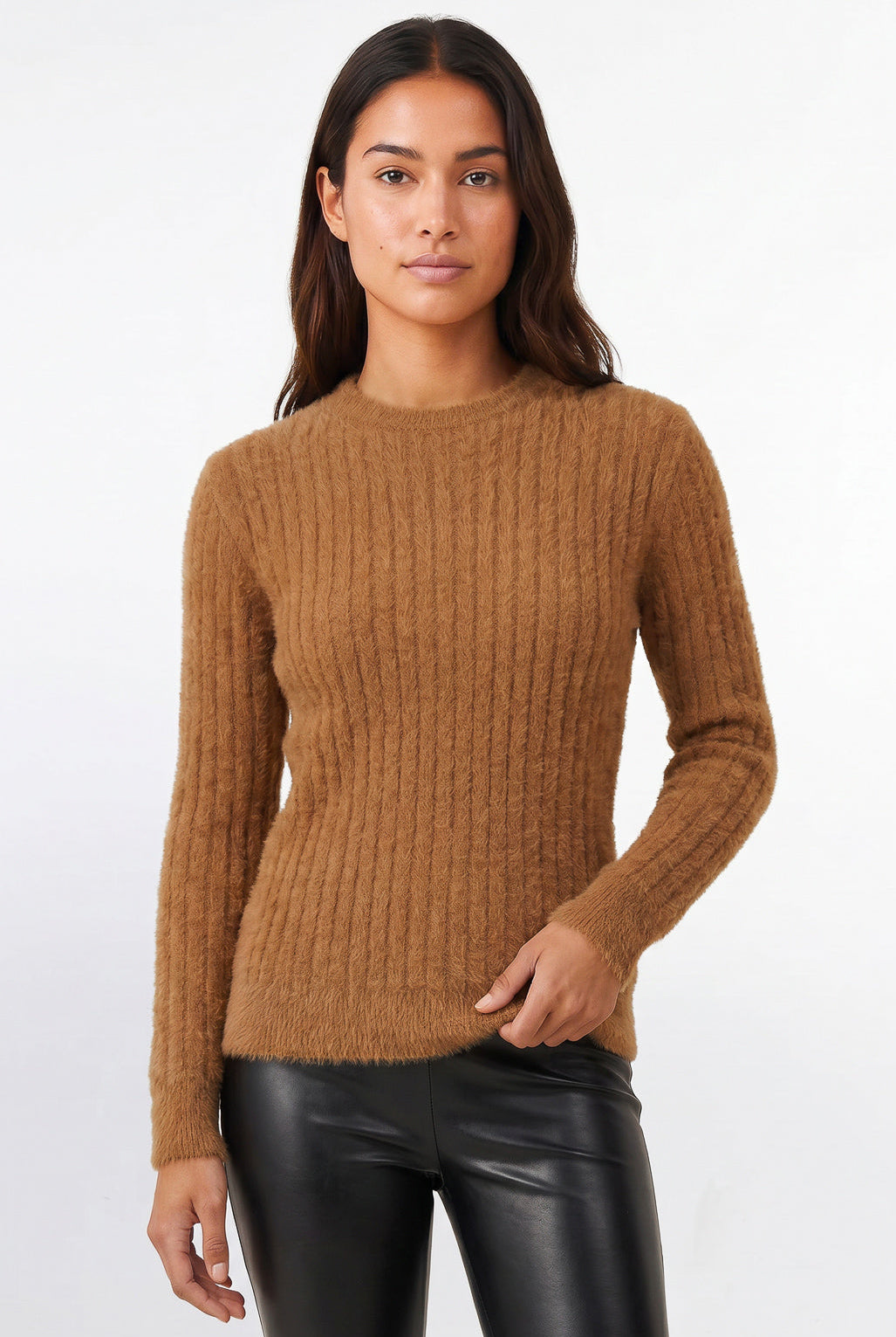 Blusa feminina malha pelo felpudo 61910