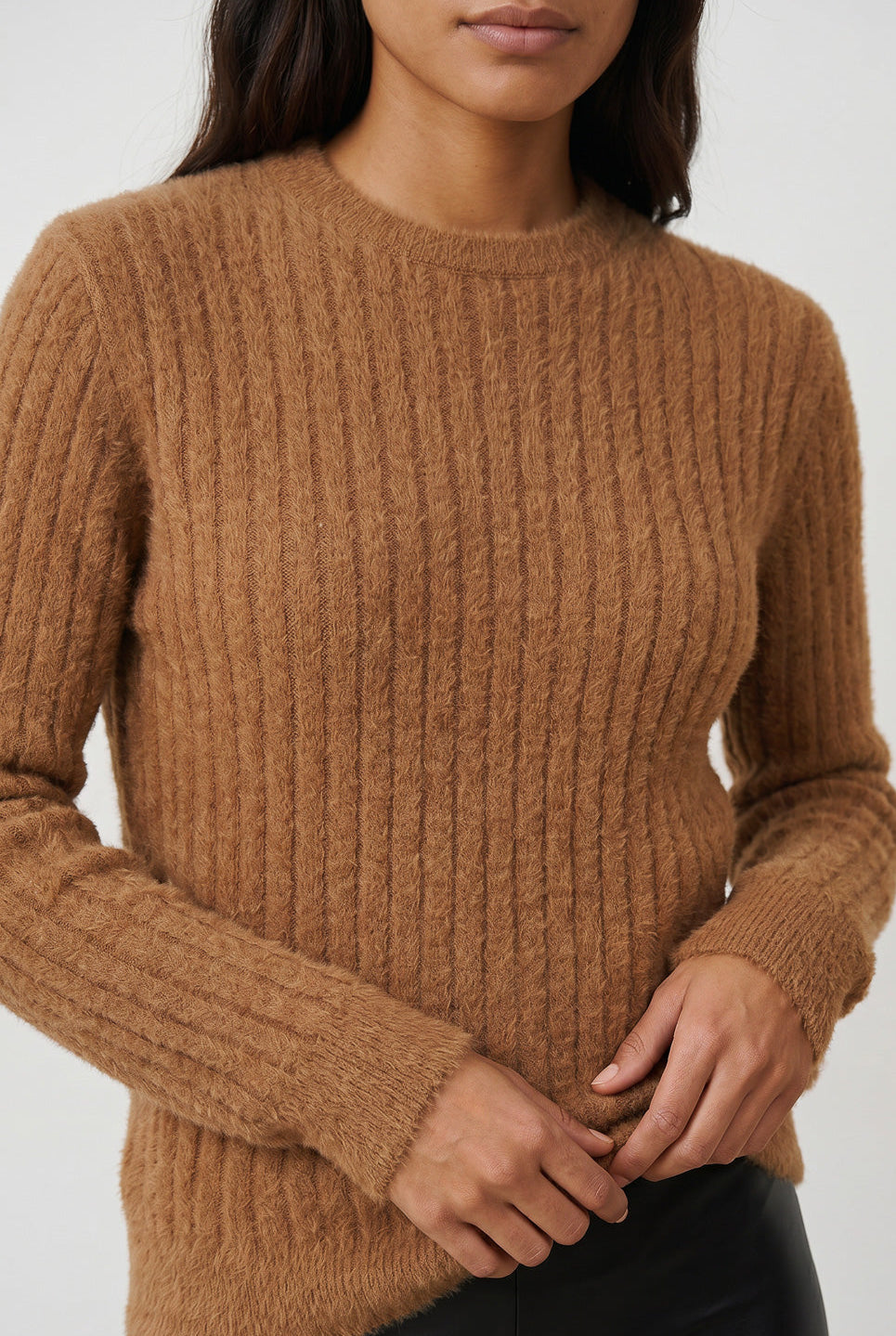 Blusa feminina malha pelo felpudo 61910