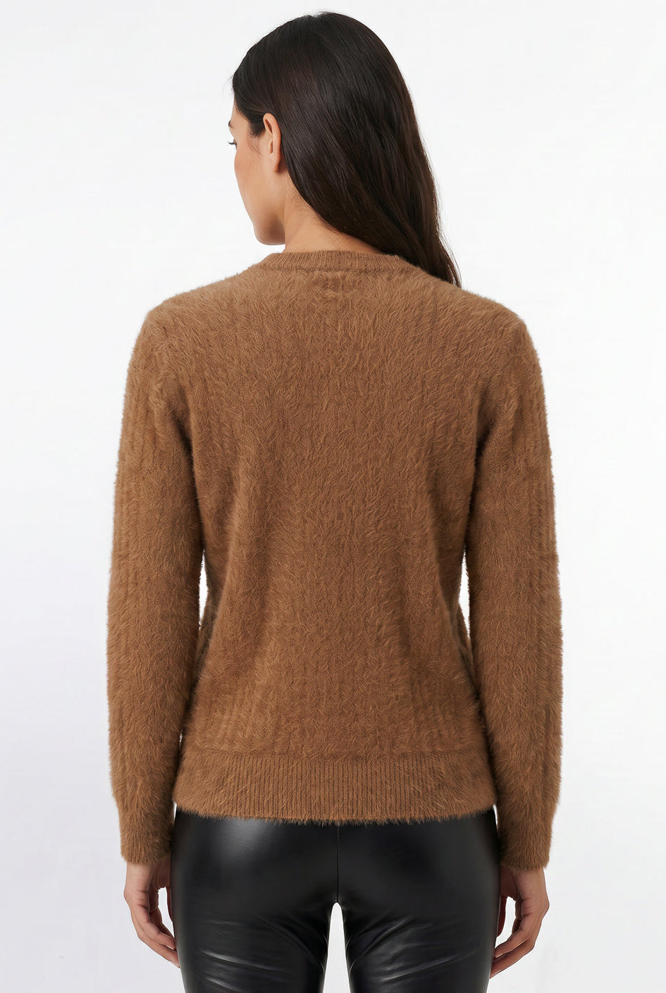 Blusa feminina malha pelo felpudo 61910