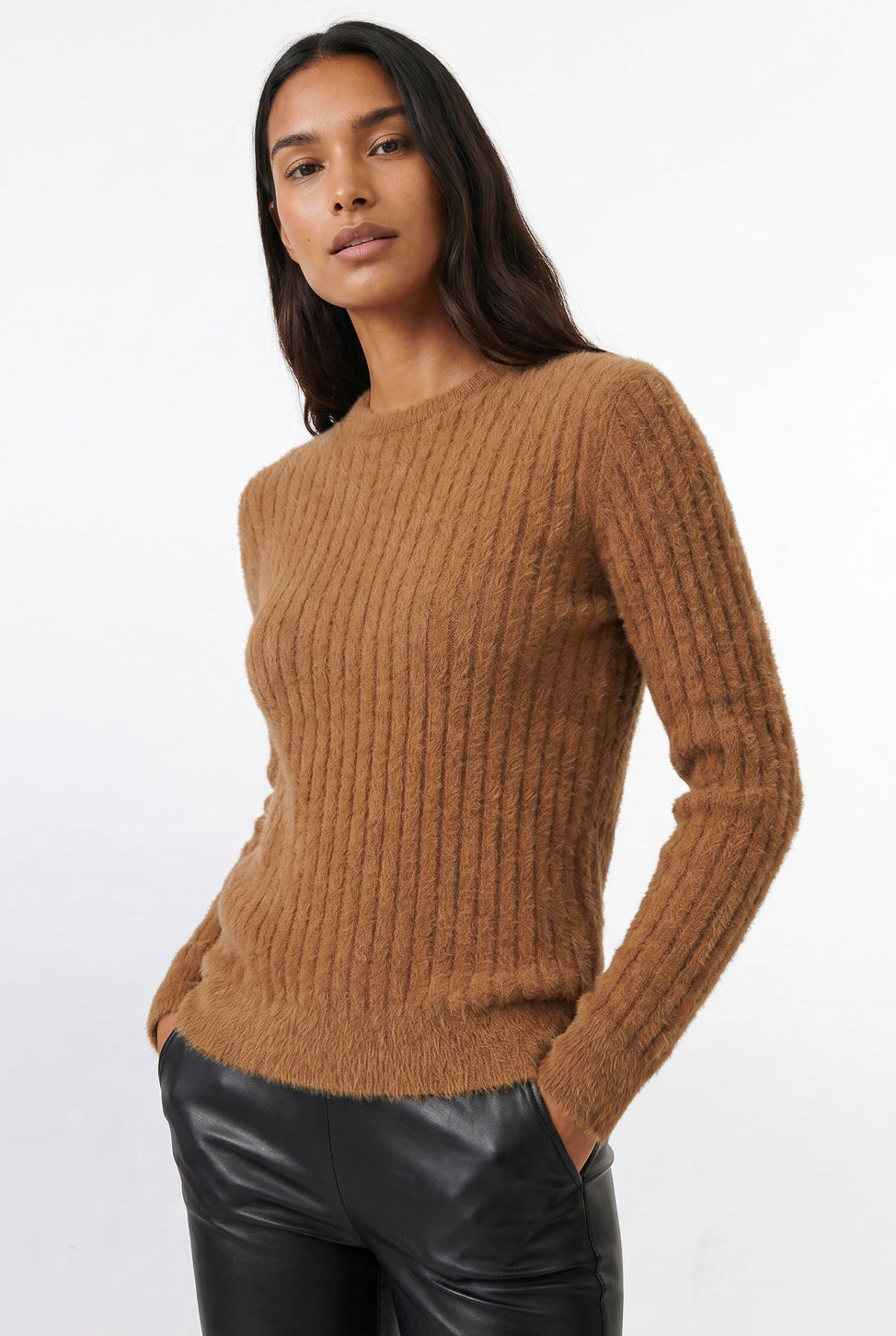 Blusa feminina malha pelo felpudo 61910