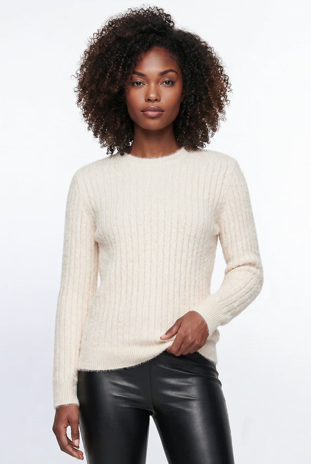 Blusa feminina malha pelo felpudo 61910