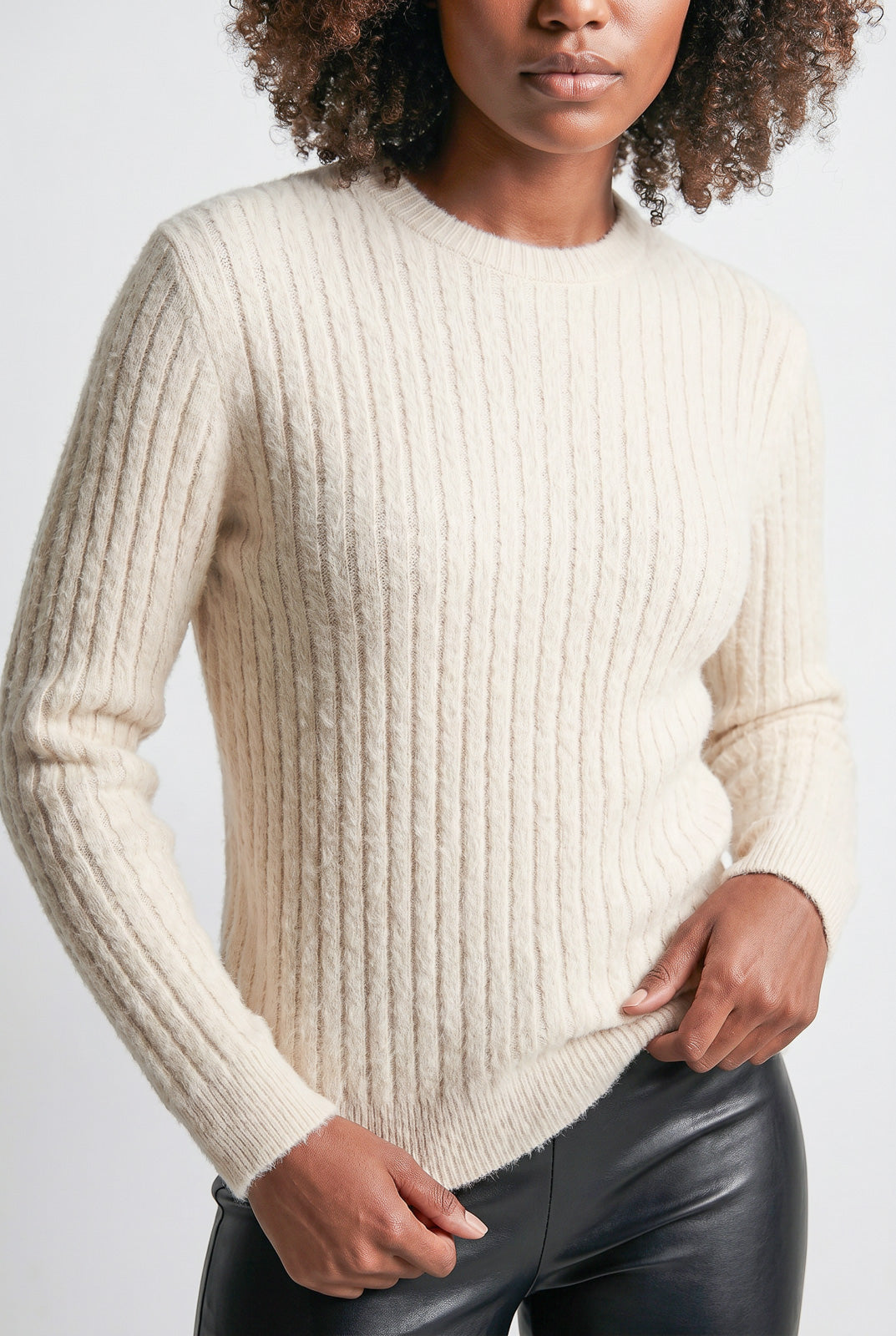 Blusa feminina malha pelo felpudo 61910
