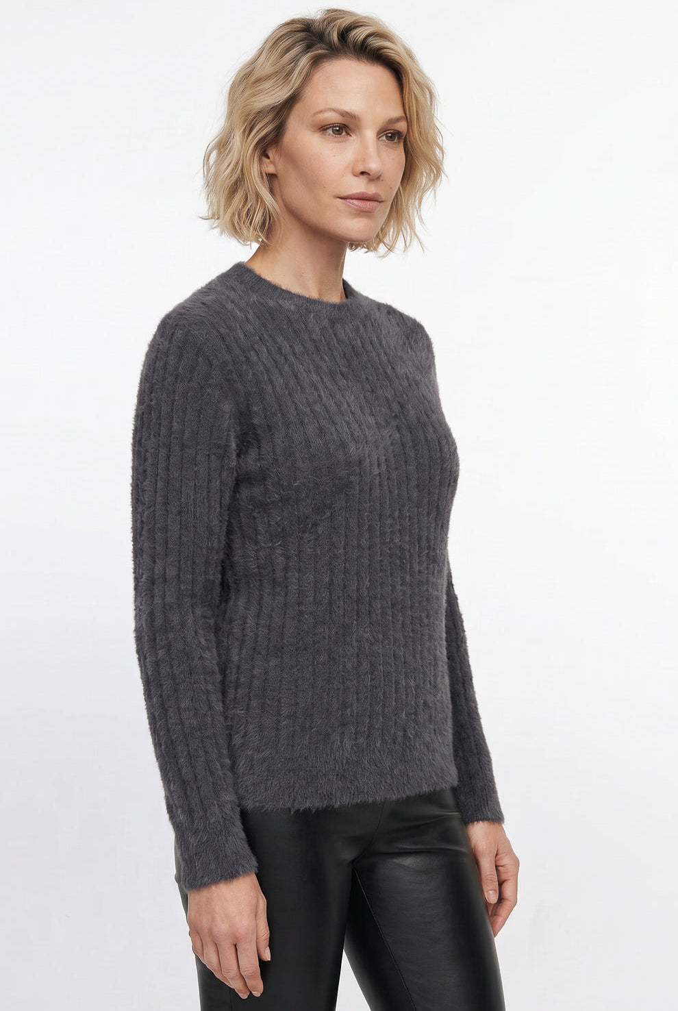 Blusa feminina malha pelo felpudo 61910