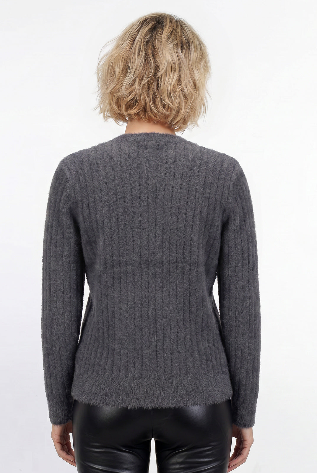Blusa feminina malha pelo felpudo 61910