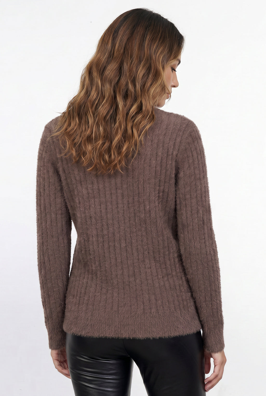 Blusa feminina malha pelo felpudo 61910