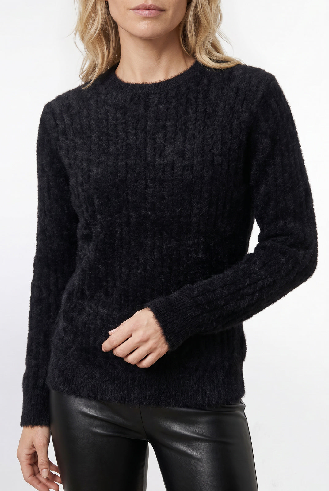 Blusa feminina malha pelo felpudo 61910