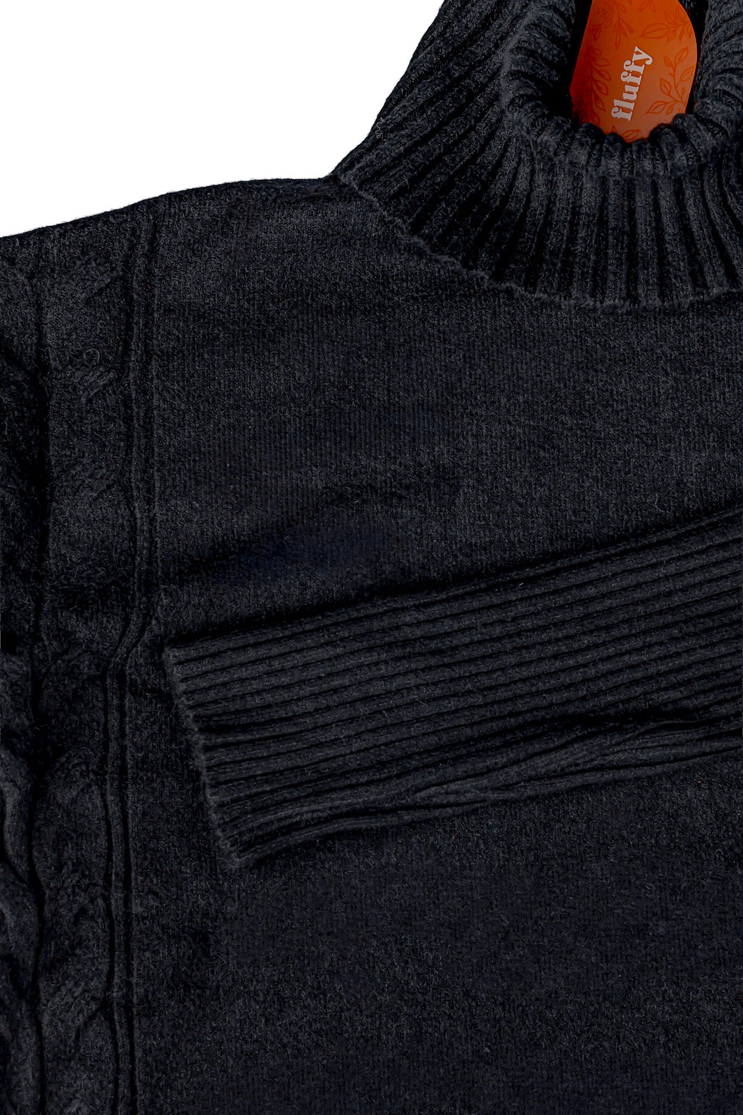 Conjunto feminino de tricô modal gola alta 61935