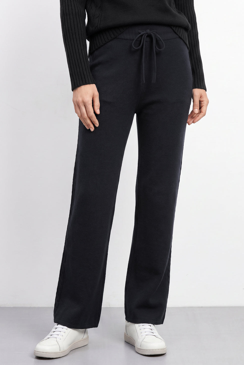 Conjunto feminino de tricô modal gola alta 61935