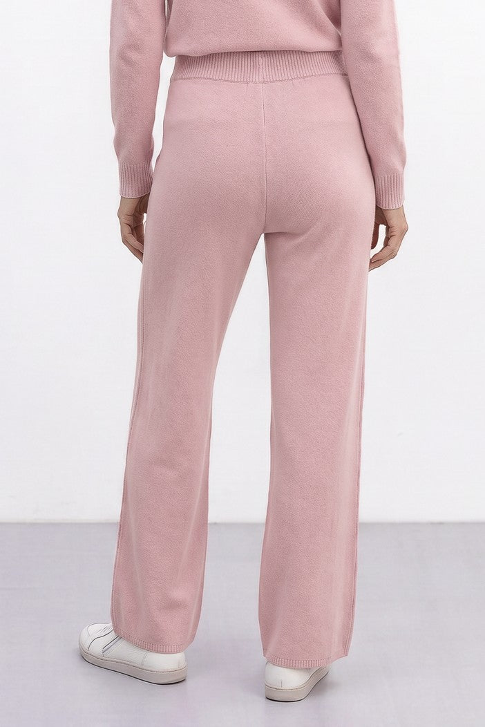 Conjunto feminino de tricô modal gola alta 61935