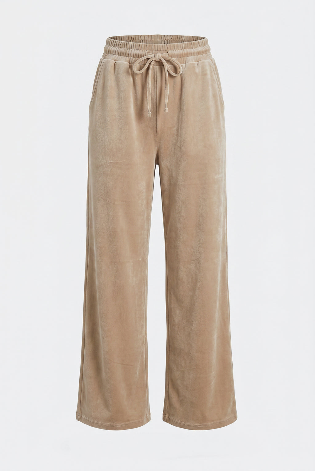 Conjunto feminino plush aveludado calça e jaqueta 61982