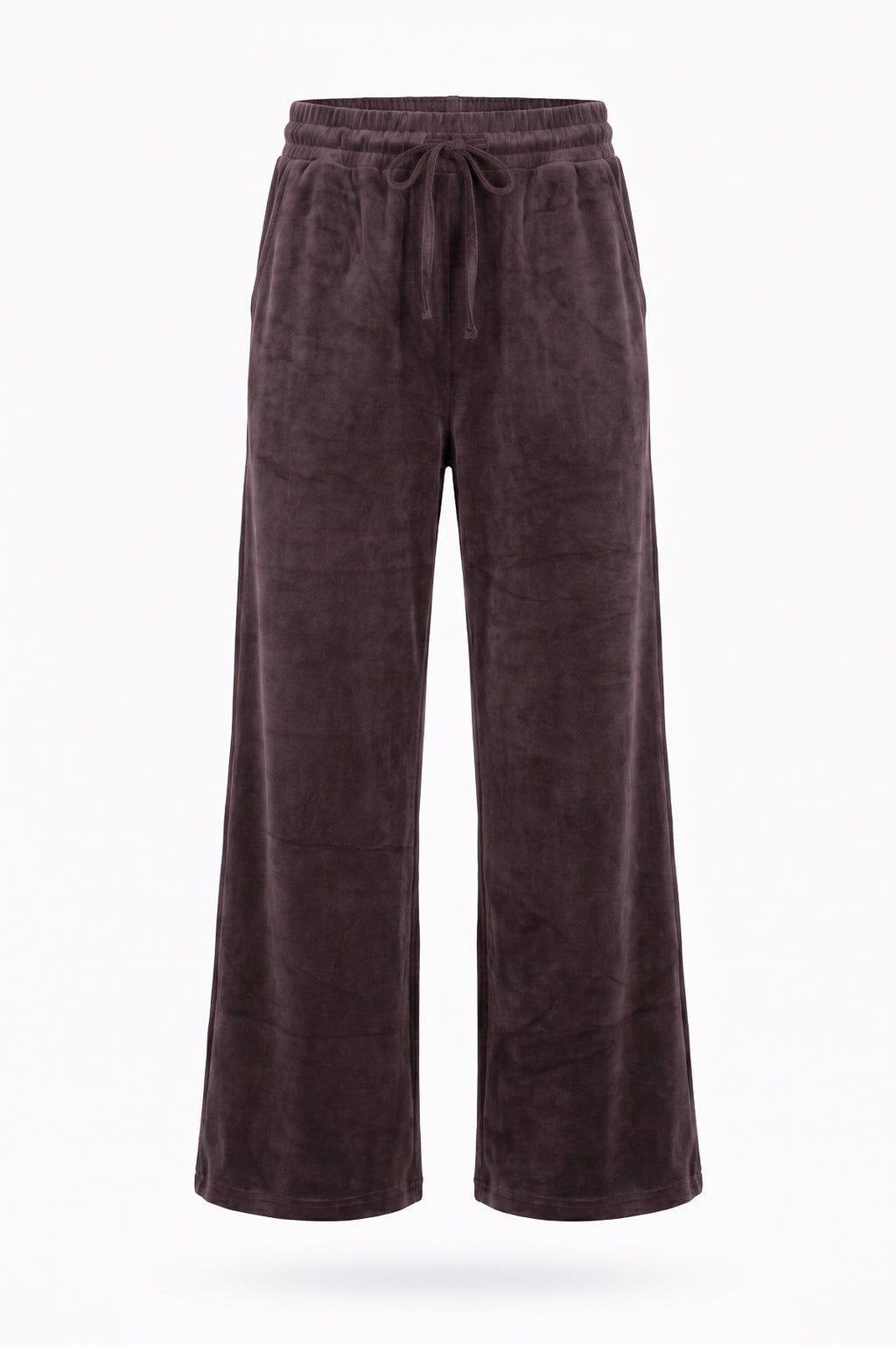 Conjunto feminino plush aveludado calça e jaqueta 61982