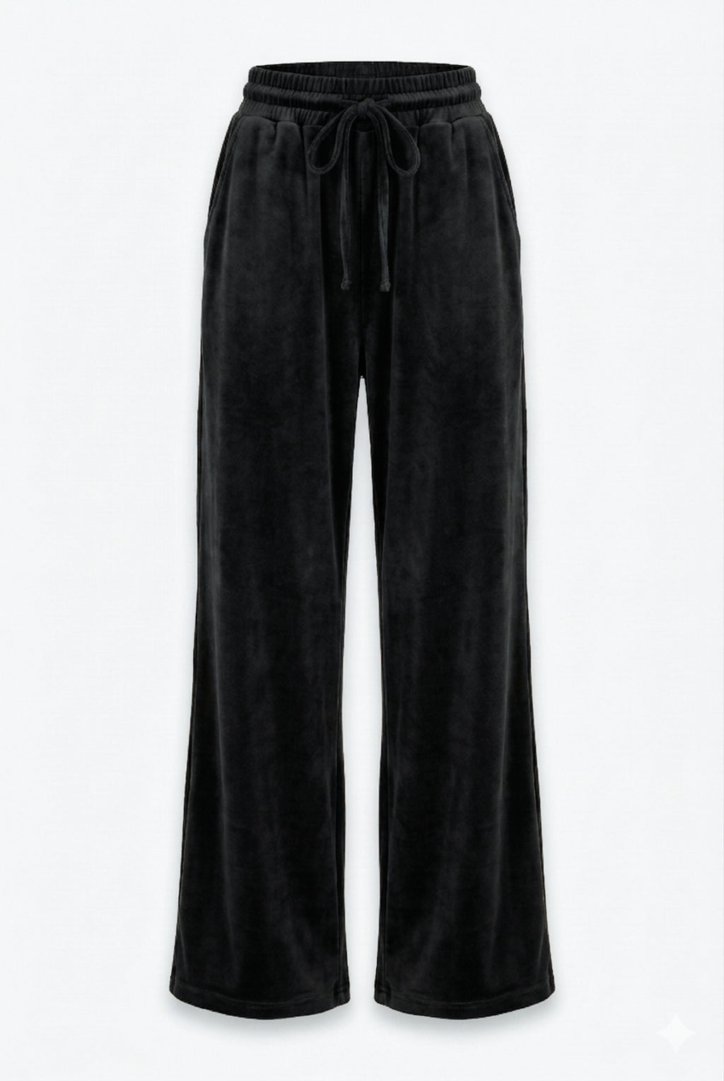 Conjunto feminino plush aveludado calça e jaqueta 61982