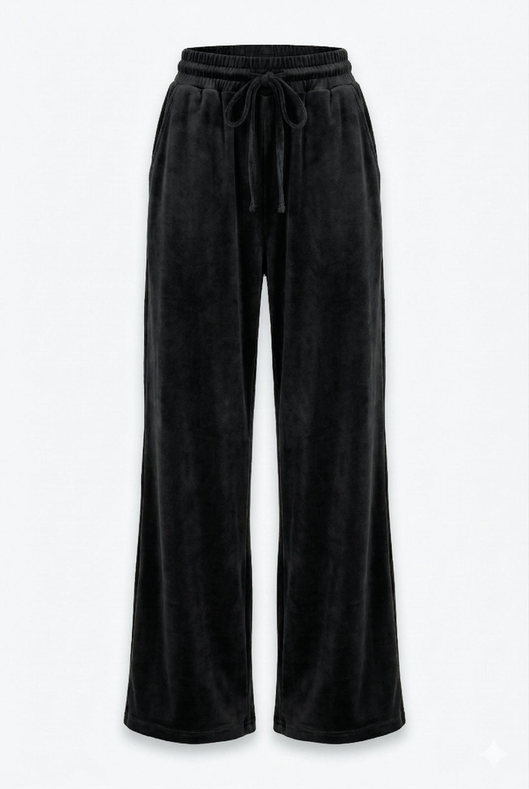Conjunto feminino plush aveludado calça e jaqueta 61982