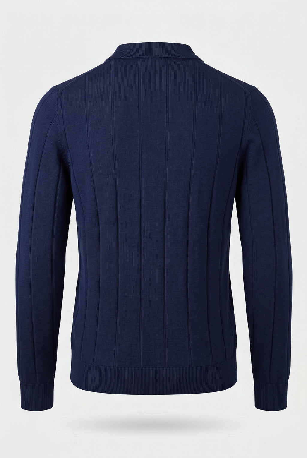 Blusa masculina manga longa gola polo com zíper 69627