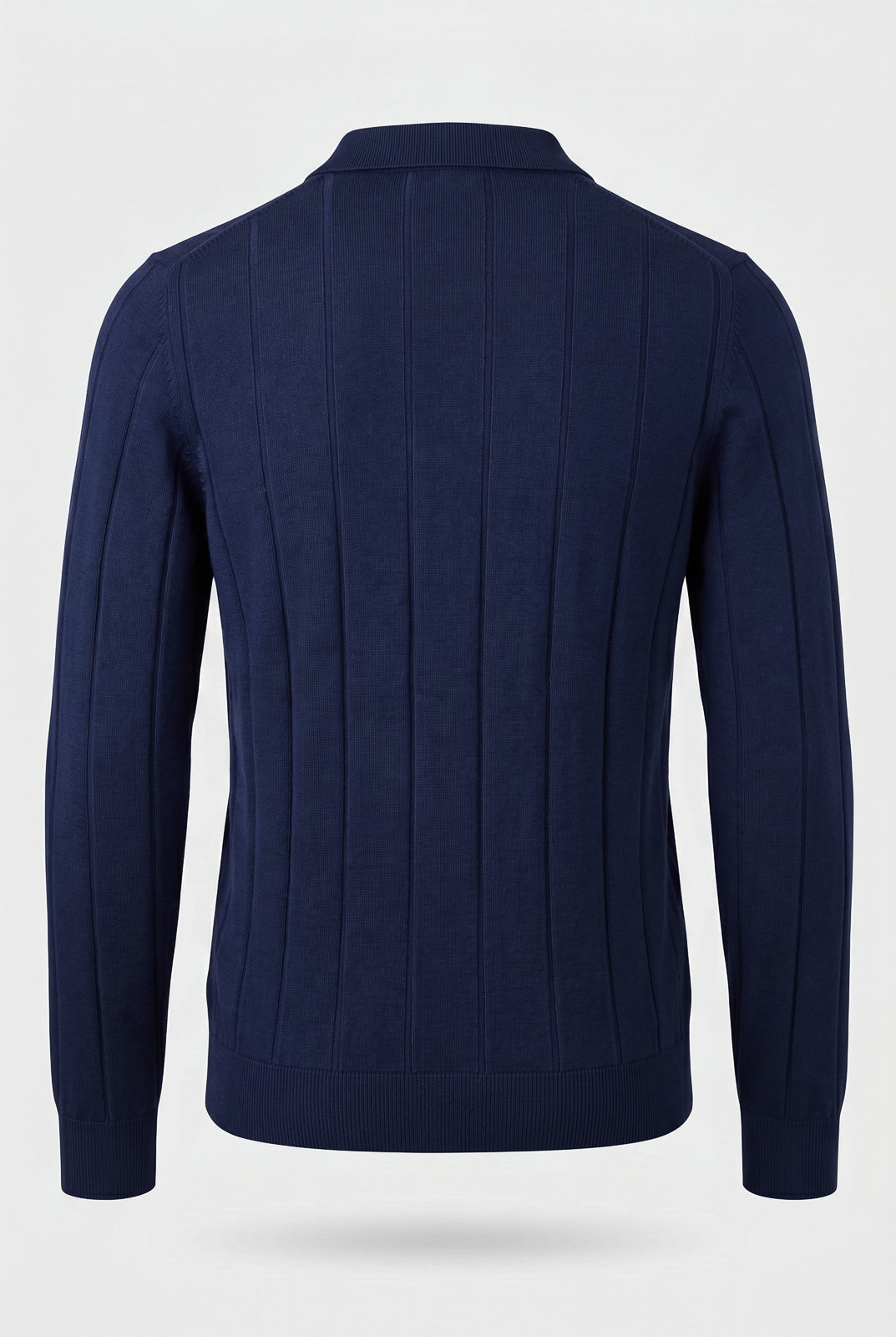 Blusa masculina manga longa gola polo com zíper 69627