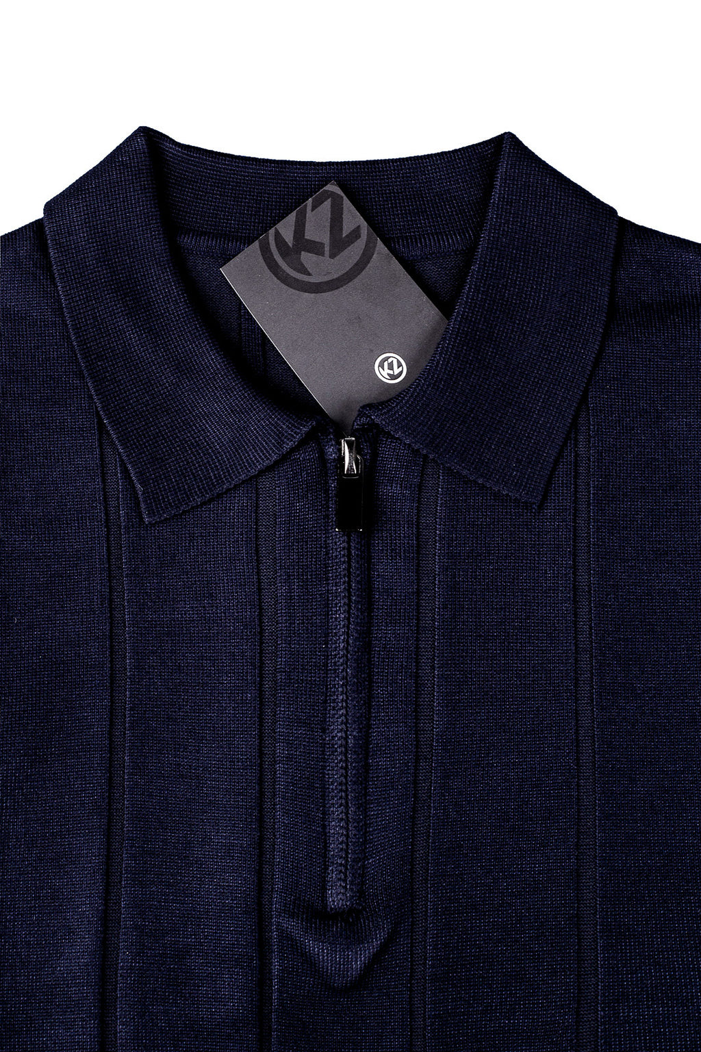 Blusa masculina manga longa gola polo com zíper 69627
