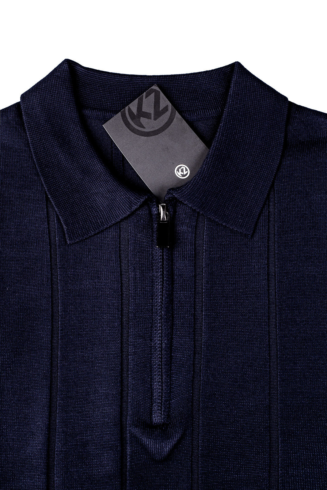 Blusa masculina manga longa gola polo com zíper 69627