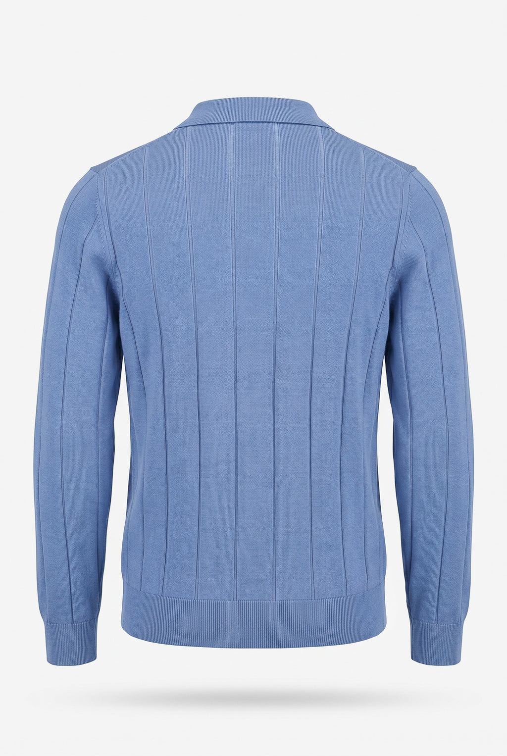 Blusa masculina manga longa gola polo com zíper 69627
