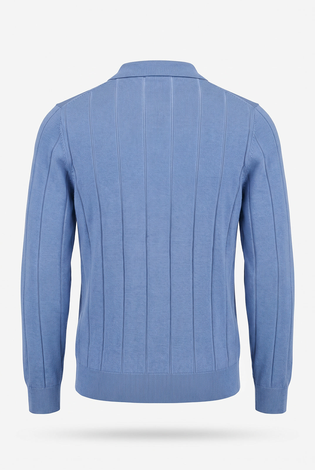 Blusa masculina manga longa gola polo com zíper 69627