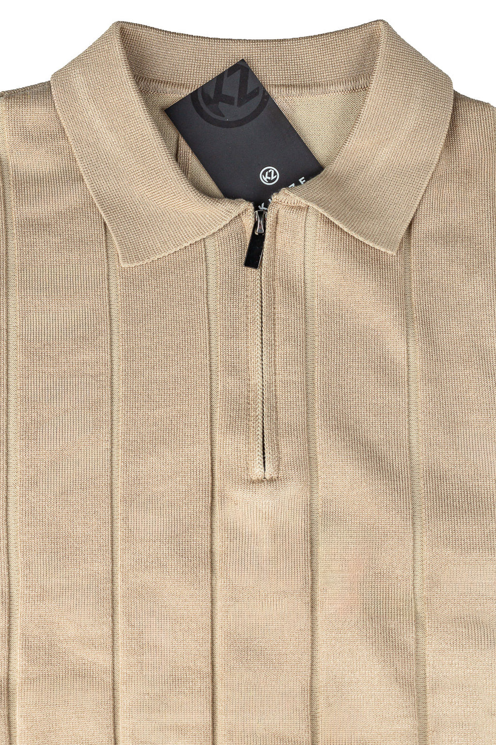 Blusa masculina manga longa gola polo com zíper 69627