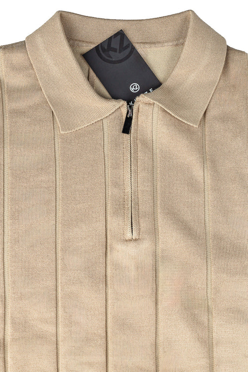 Blusa masculina manga longa gola polo com zíper 69627