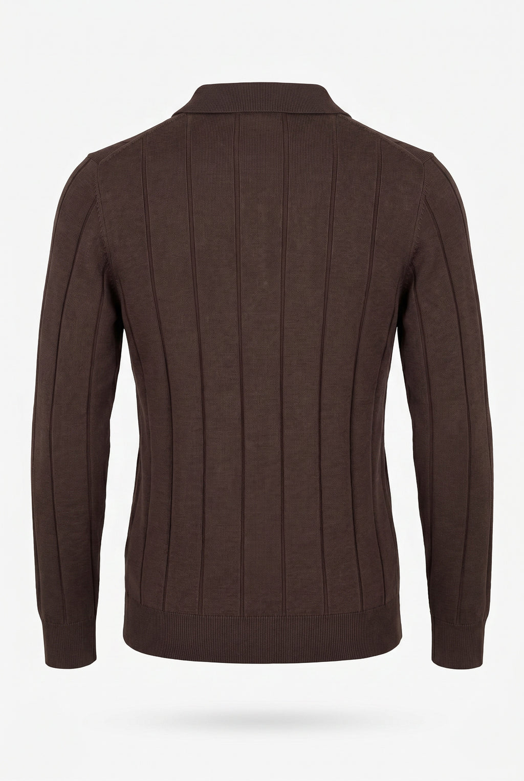 Blusa masculina manga longa gola polo com zíper 69627