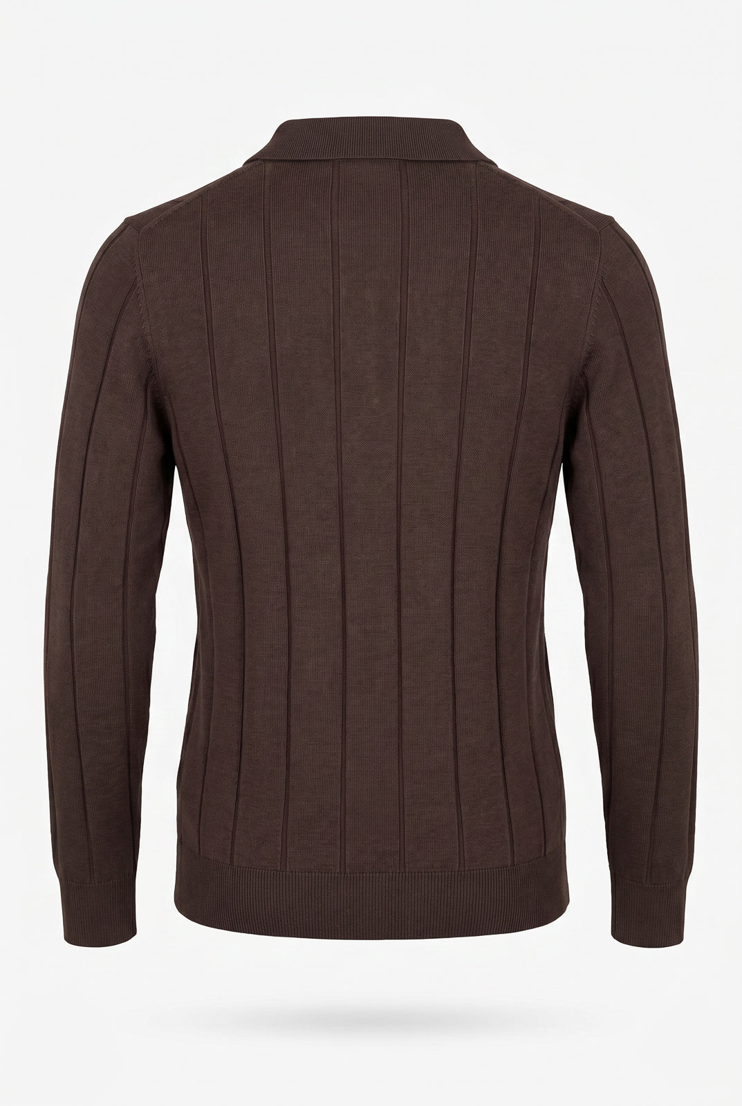 Blusa masculina manga longa gola polo com zíper 69627