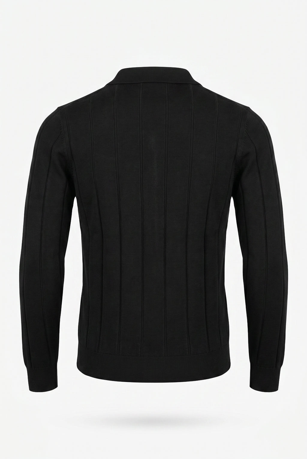 Blusa masculina manga longa gola polo com zíper 69627