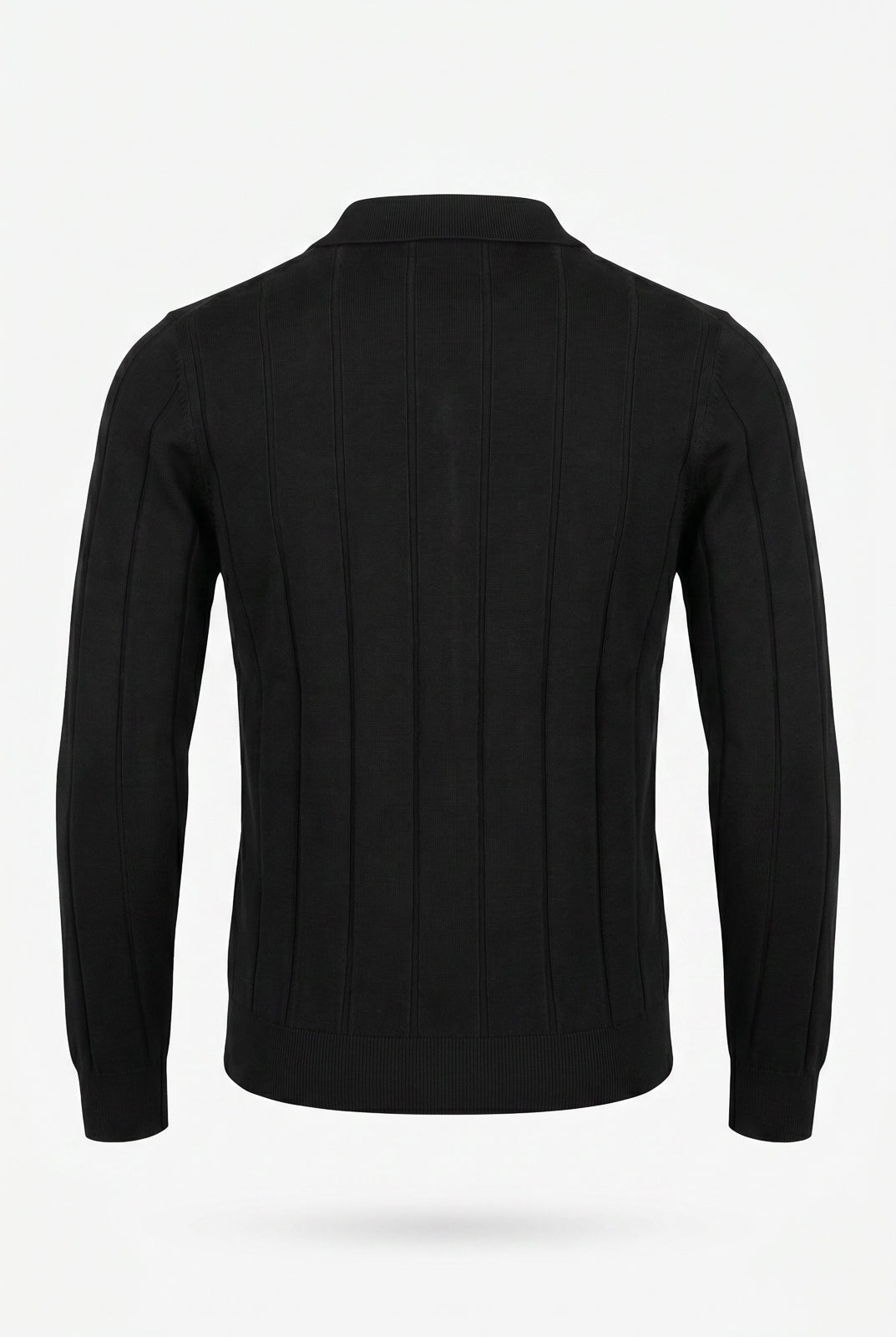 Blusa masculina manga longa gola polo com zíper 69627
