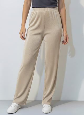 Calça feminina pantalona plissada 51074